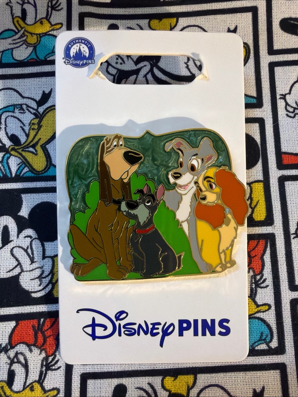 Disney Parks Pin 2026 Lady And The Tramp With Trusty & Jock Pin